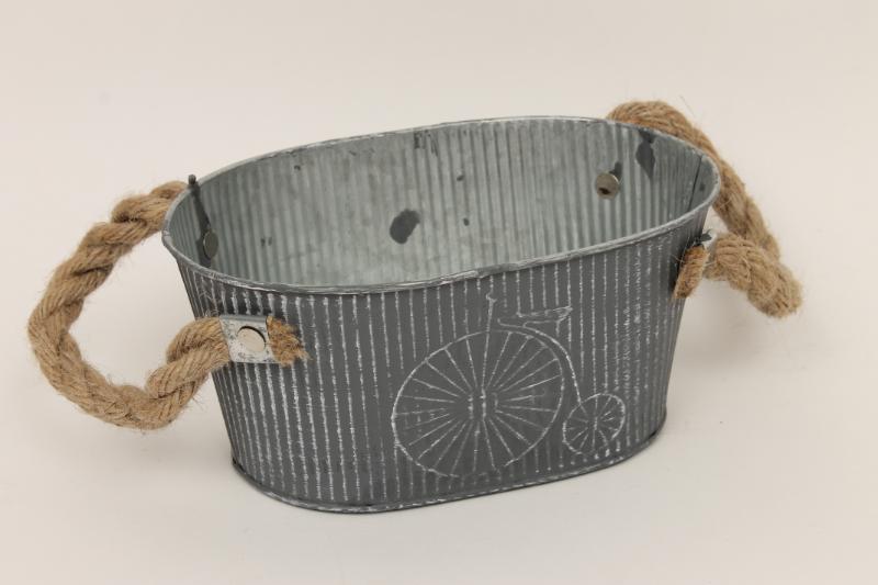 J Oval zinc plate matt grey H9 Ø17.5*12.5			