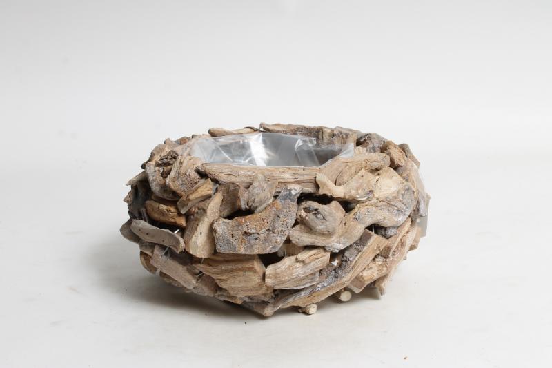J Driftwood basket ES11,5 Ø23 H12			