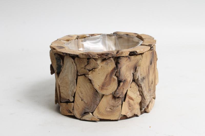 J Basket w wooden chips round ES14 Ø20 H12