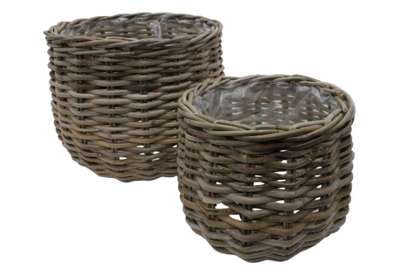 J Basket Kubu large Ø34H29 Ø24H22 set/2			 			