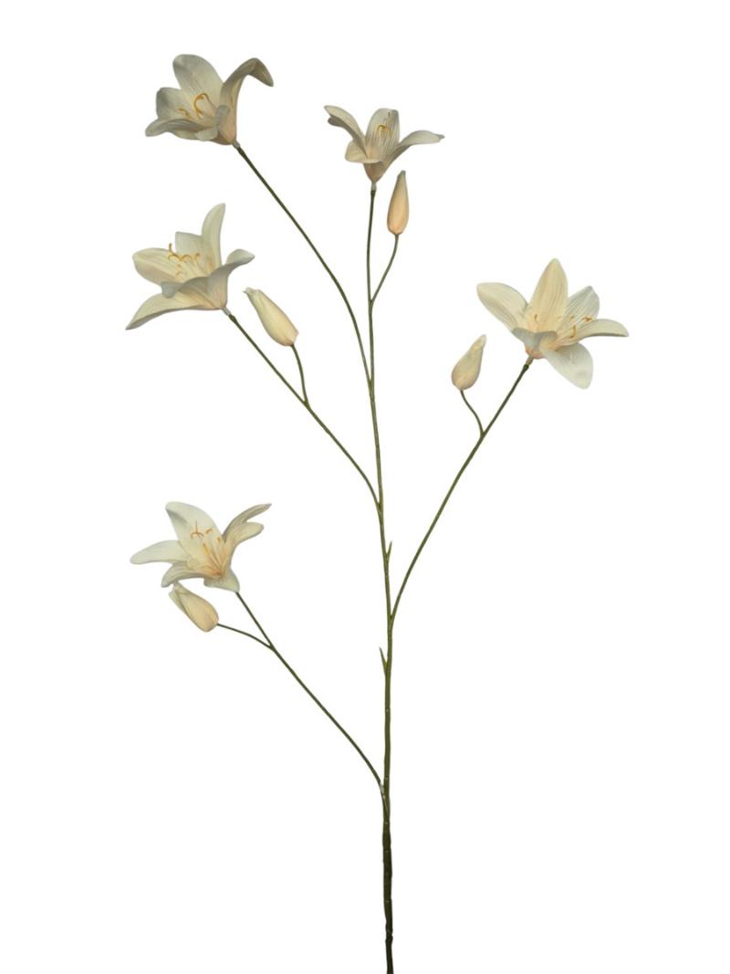 P Zijden Day lily spray new beige 106cm
