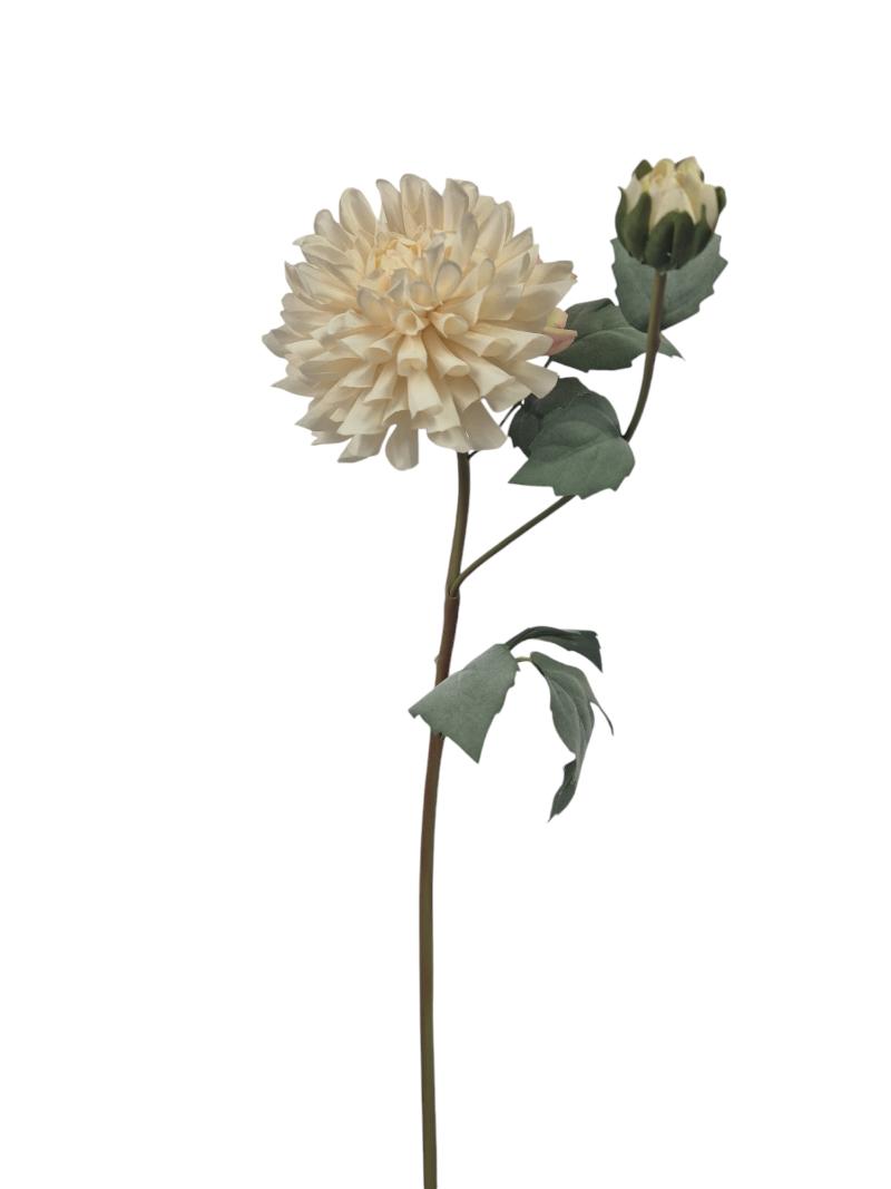 P Zijden Dahlia Klein, off white.