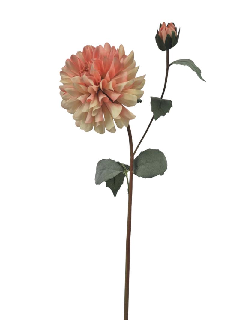 P Zijden Dahlia Klein, Peach.