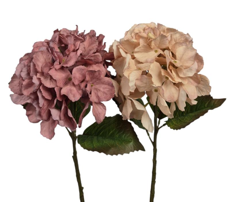 P Zijden Hydrangea, ass 2, 48cm