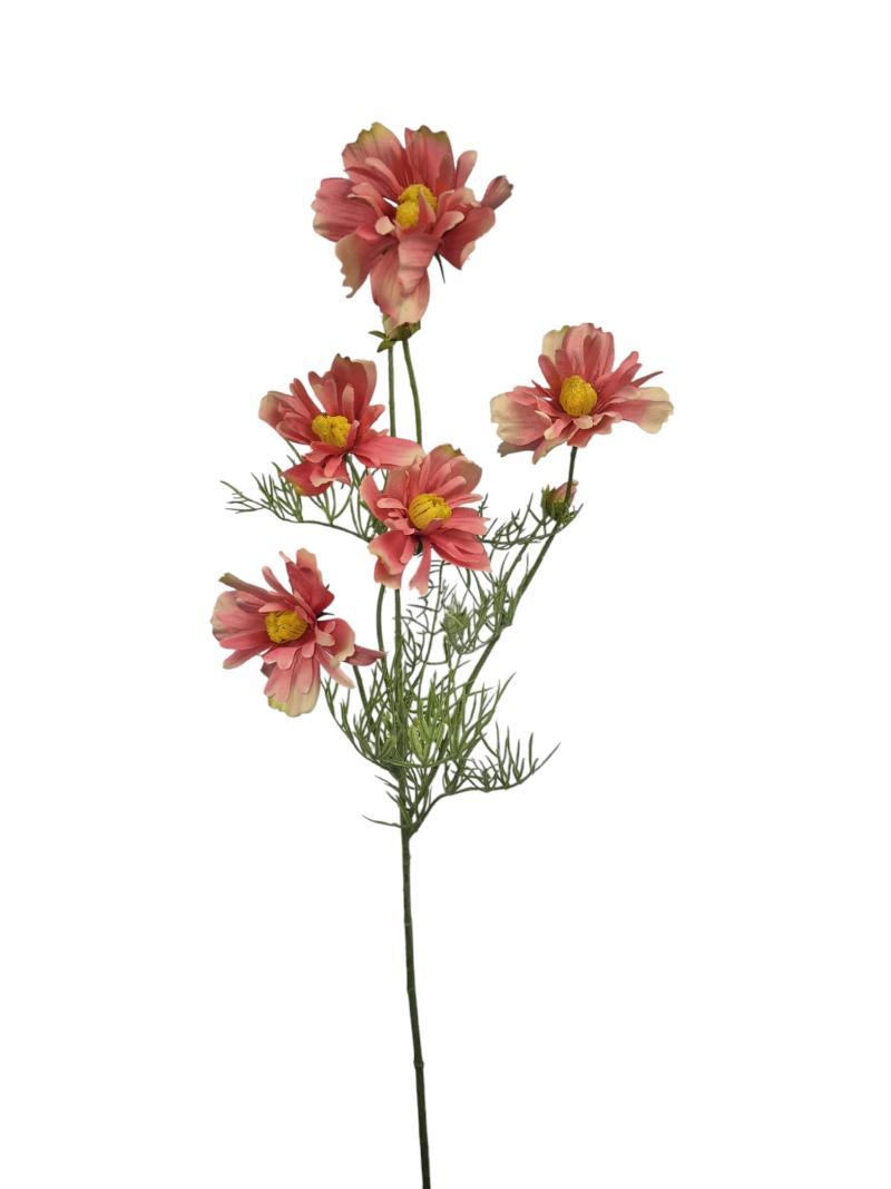 P Zijden Cosmos Jenny, Dark pink, 68cm