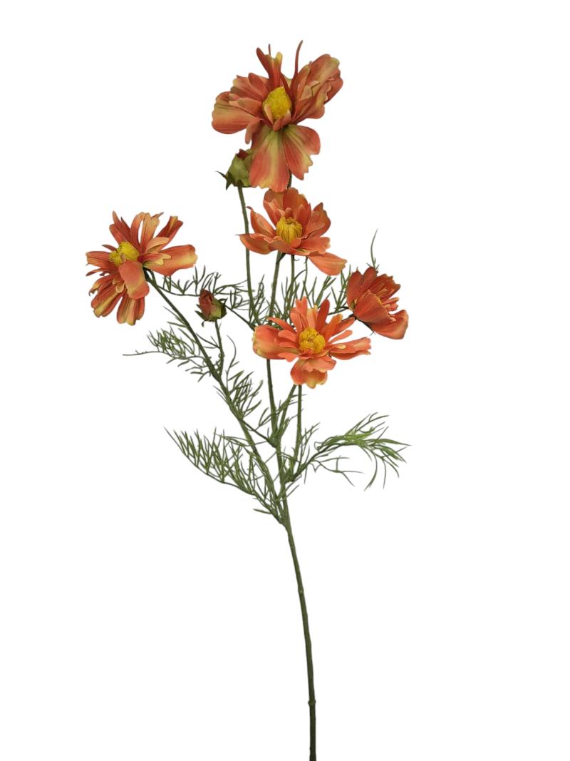 P Zijden Cosmos Jenny, Orange, 68cm