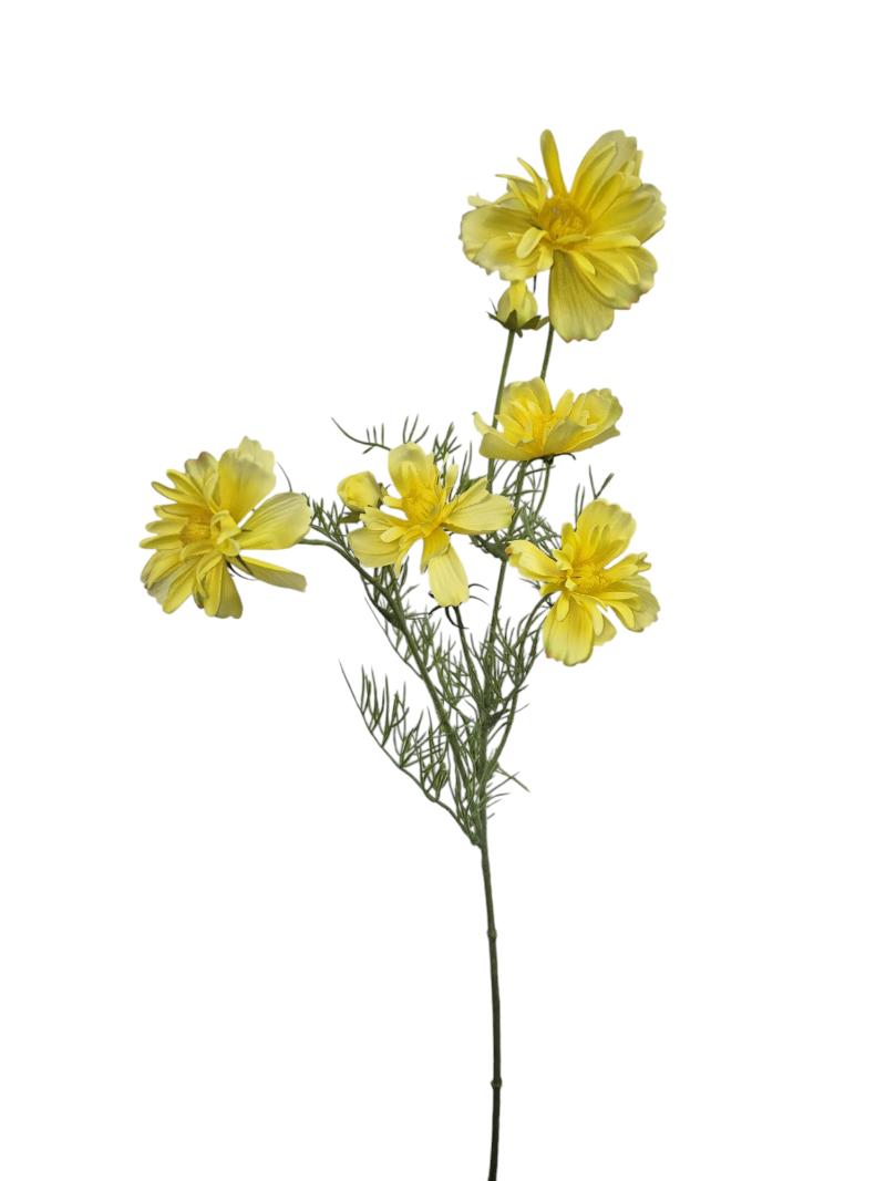 P Zijden Cosmos Jenny, Yello, 68cm