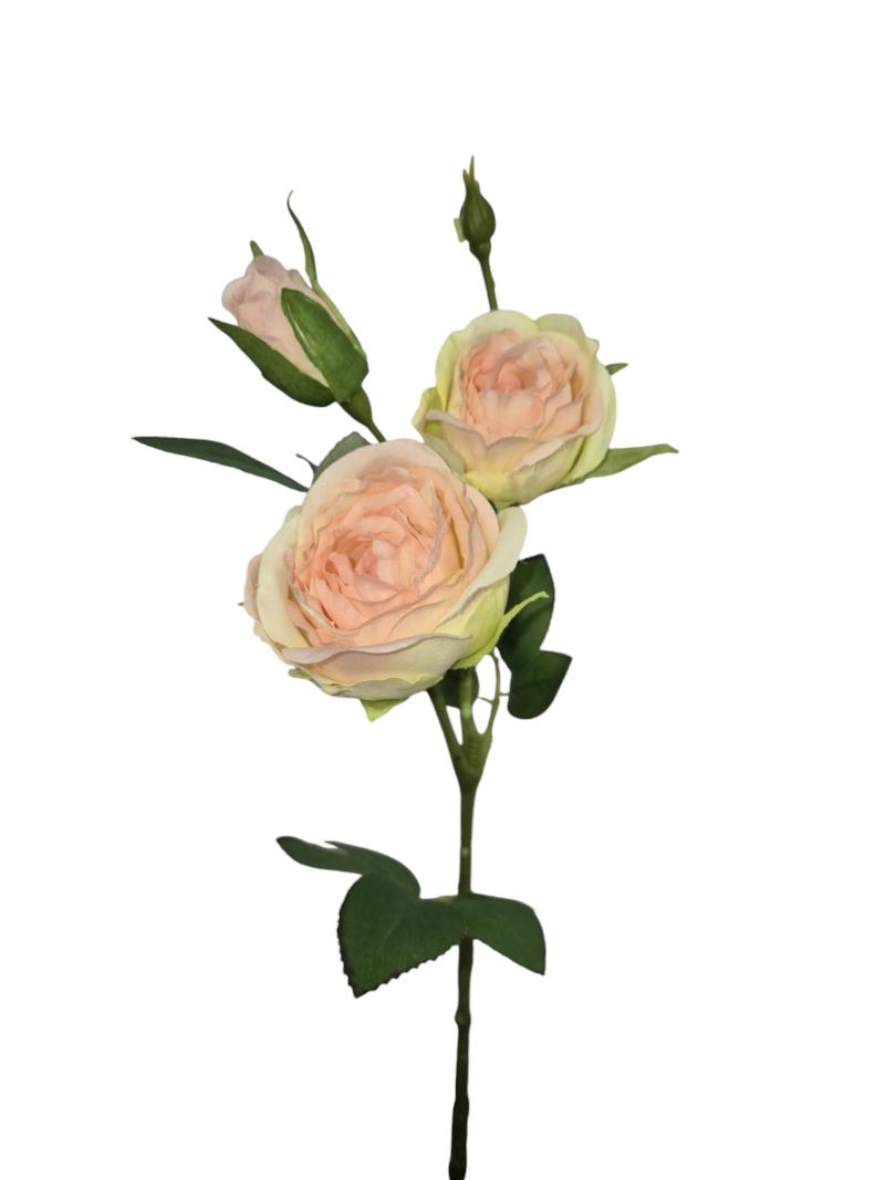 P Zijden Trosroos, Light Pink, 45cm.