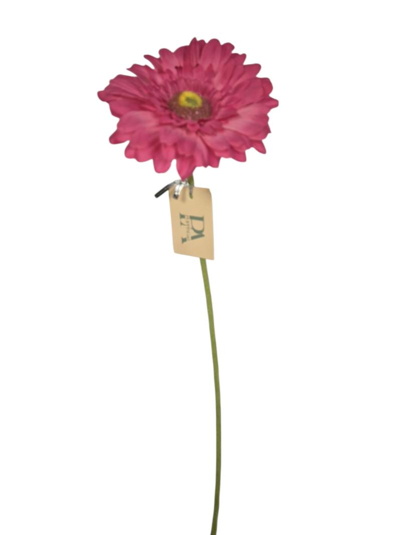 P Zijden Gerbera, Fuchsia, 63cm