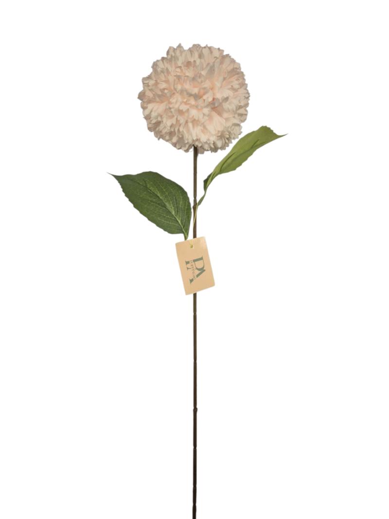 P Zijden Hydrangea ball with Coffee stem, Salomon, 64cm.