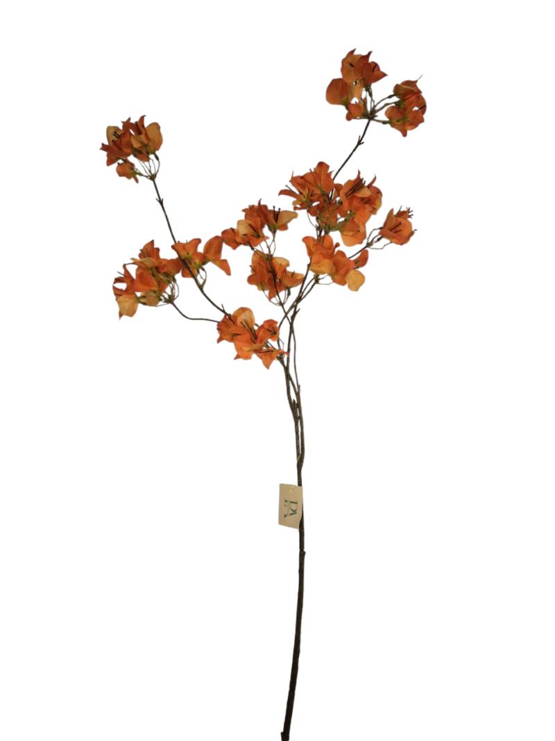 P Zijden Bougainvillea, Orange, 110cm 