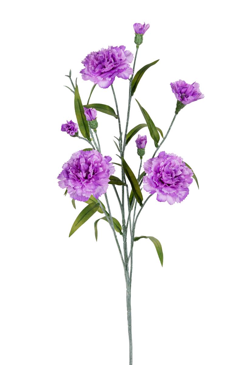 P Zijden Dianthus, 70cm, lila.
