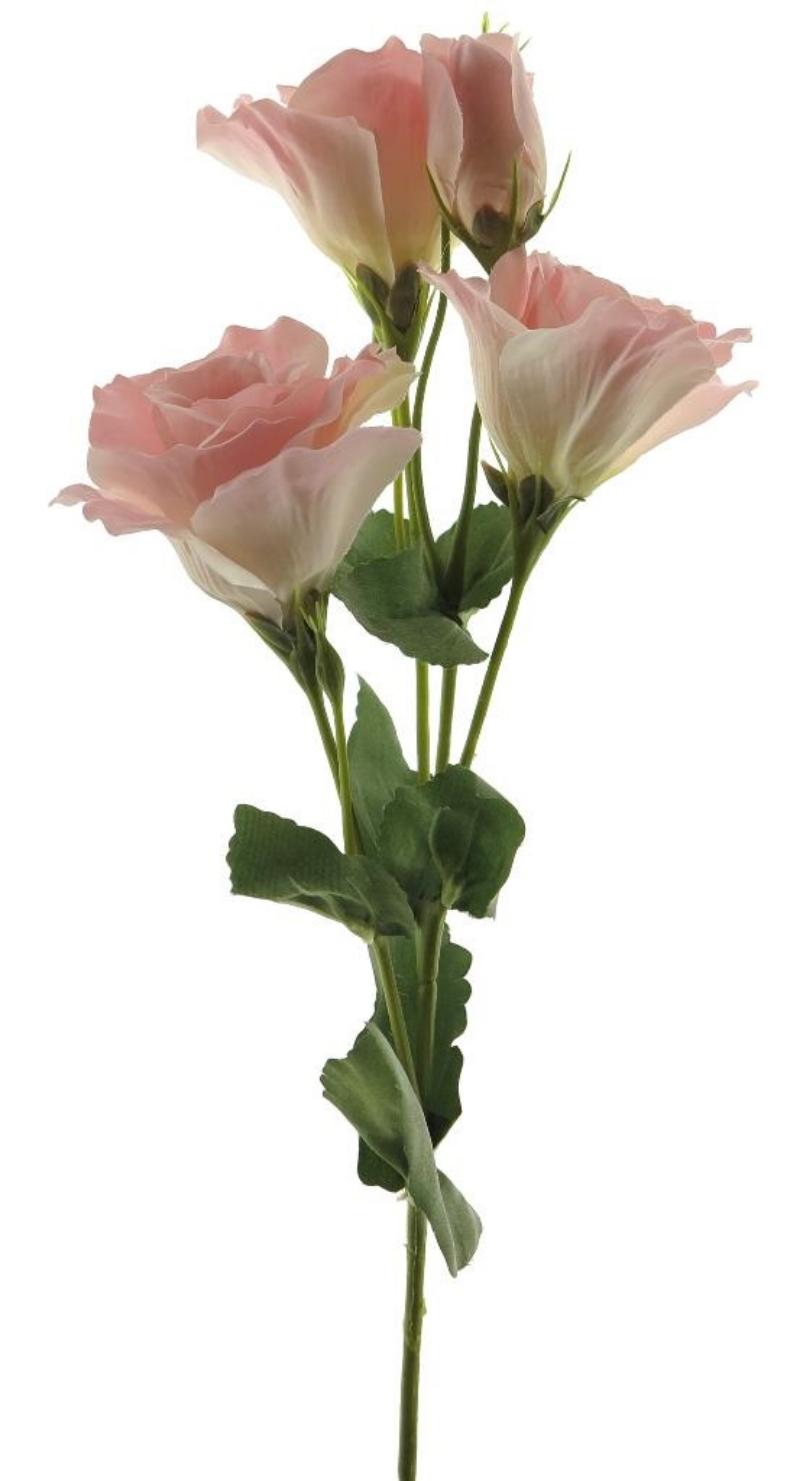 P Zijden Eustoma alara spray pink 53cm