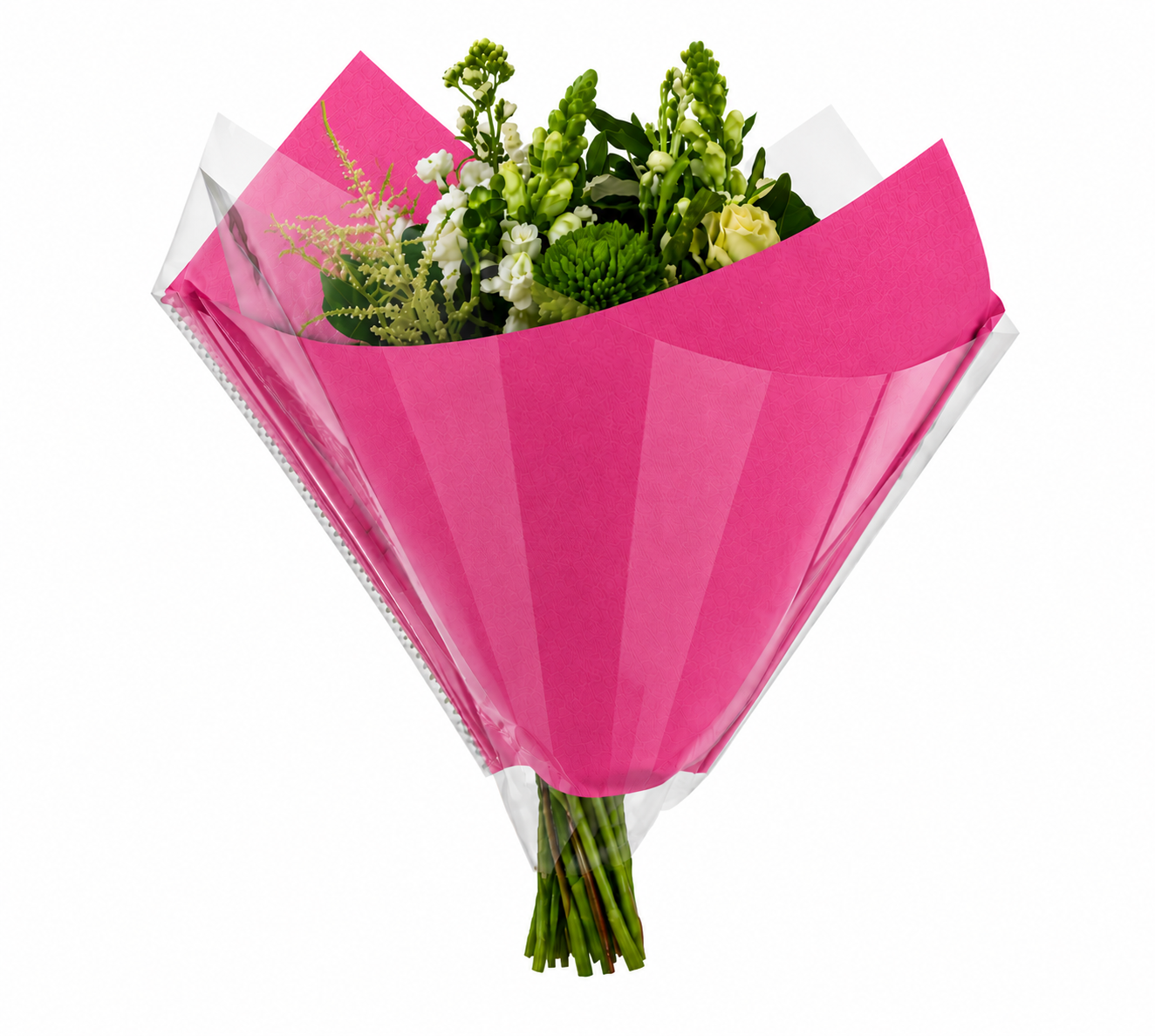 P Elegant 35x35cm OPP40/Kraft 80gr Roze (500st)
