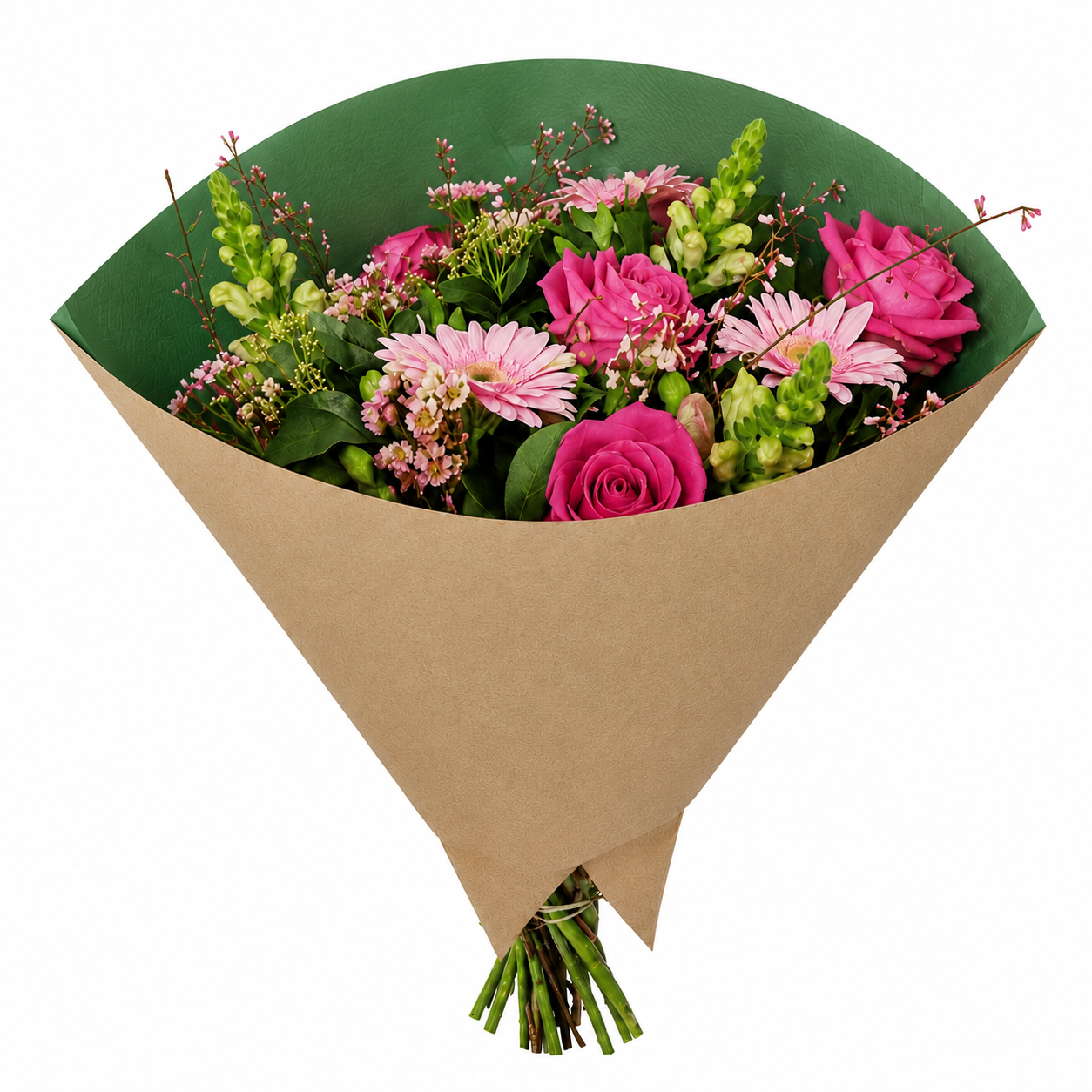 P Luna 35x35cm Kraft 50gr inside Donkergroen 1000 per doos