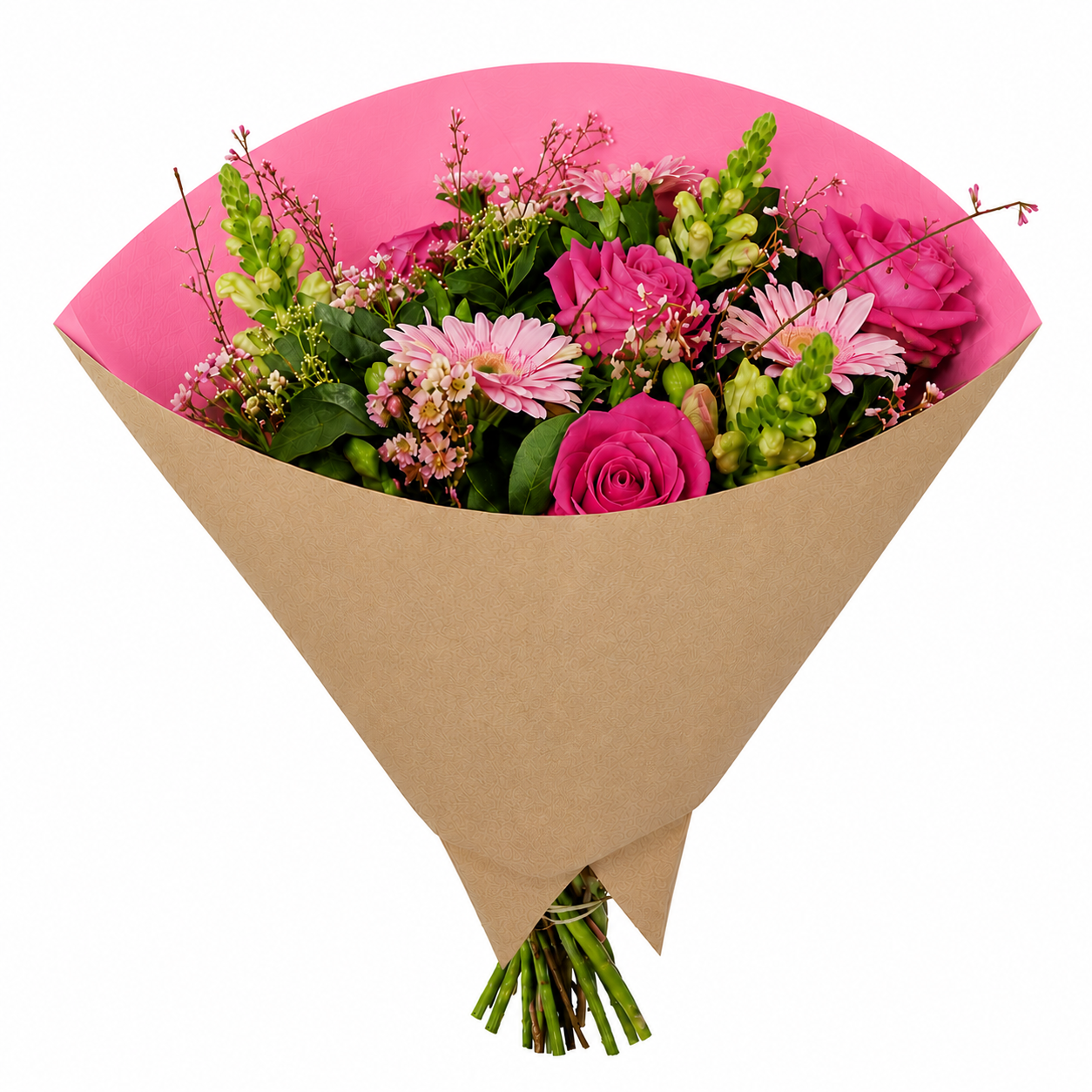 p Luna 40x40cm Kraft 50gr inside Roze 1000 per doos