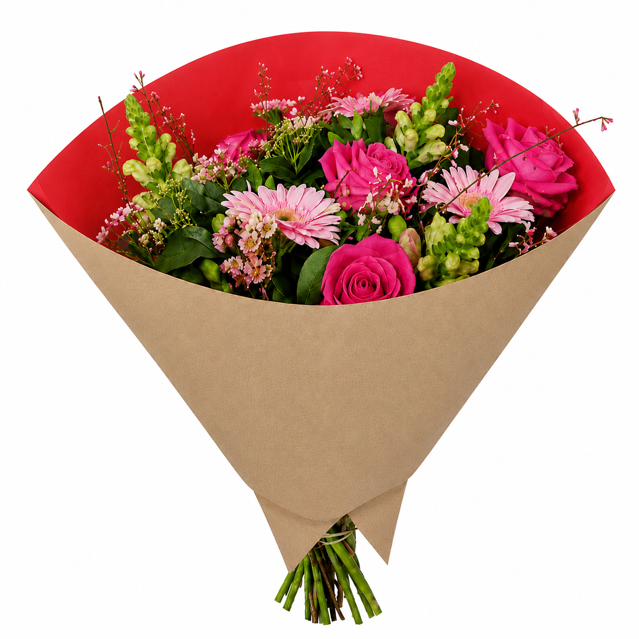 P Luna 40x40cm Kraft 50gr inside Rood 1000 per doos