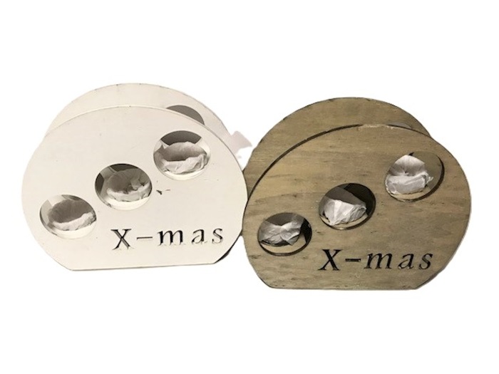 J Candleholder ass glass/wood 28.5*9.5 H 5/24
