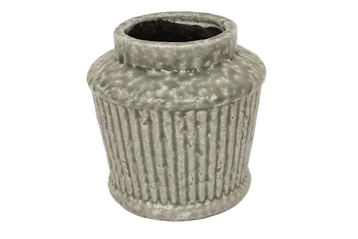 J Ceramic pot Madrid green Ø20.5 H19.5
