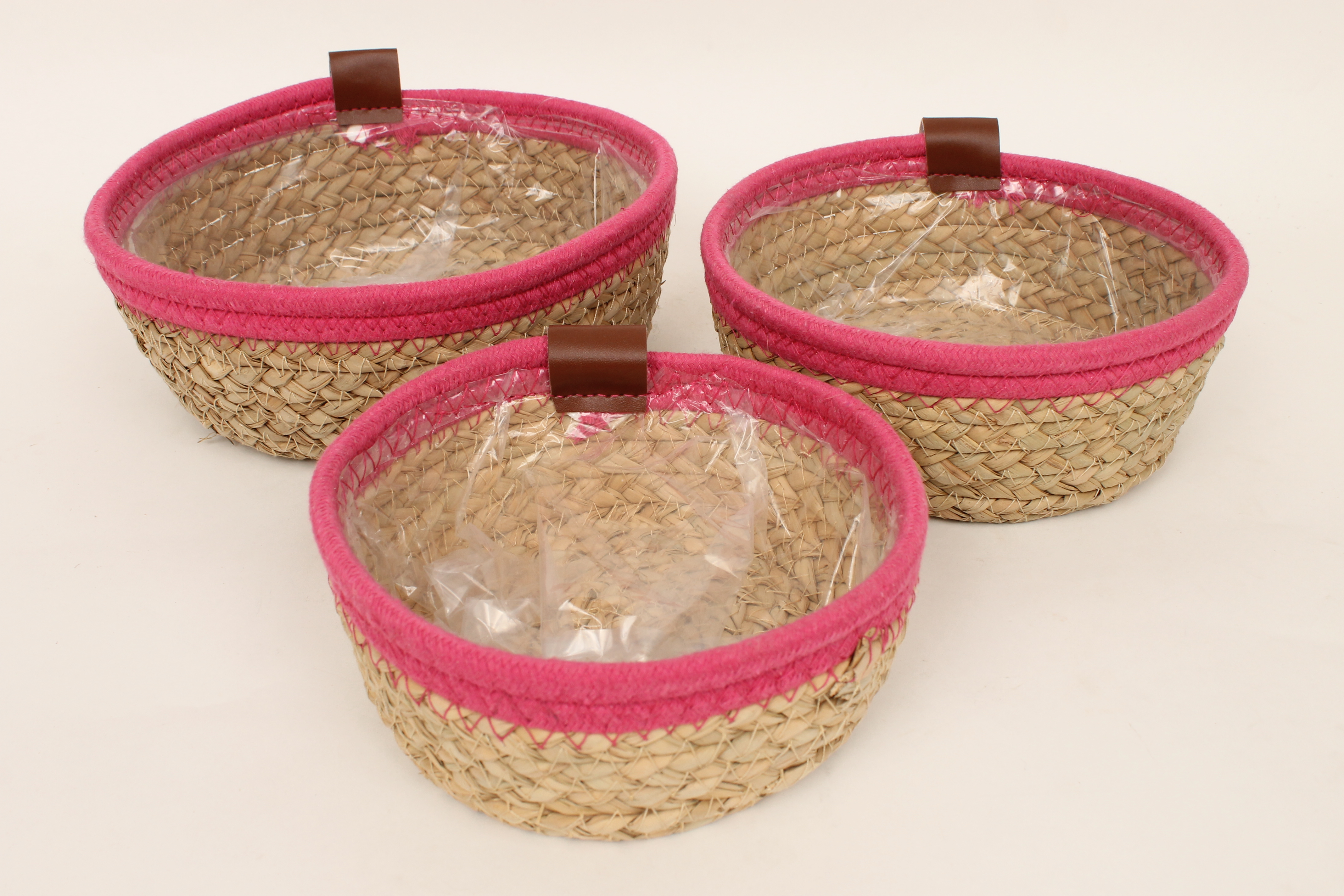 J Basket w pink S/3 Ø15,5/18/22 H6,5/7/8