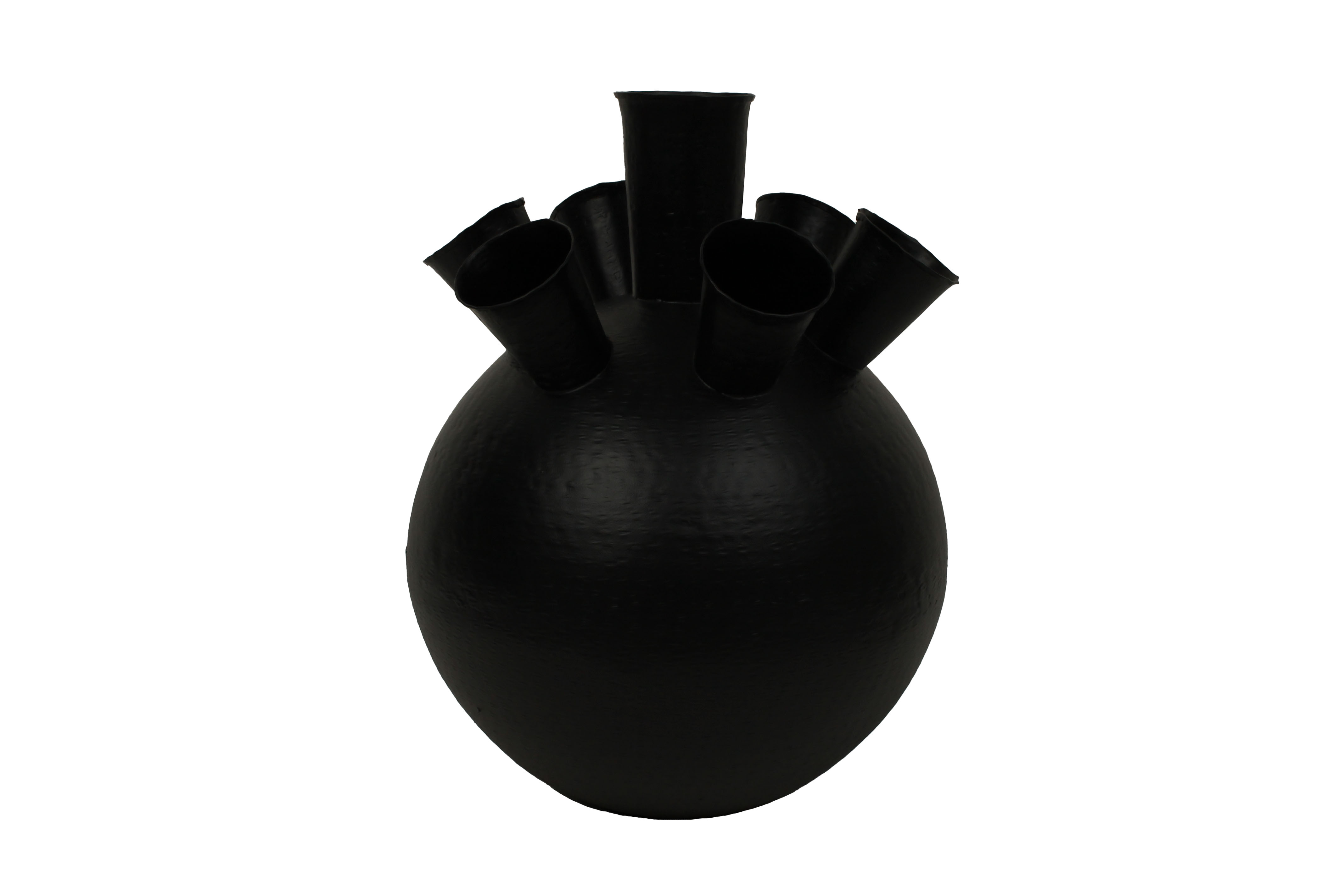 J iron multi ball vase black D29 h36			