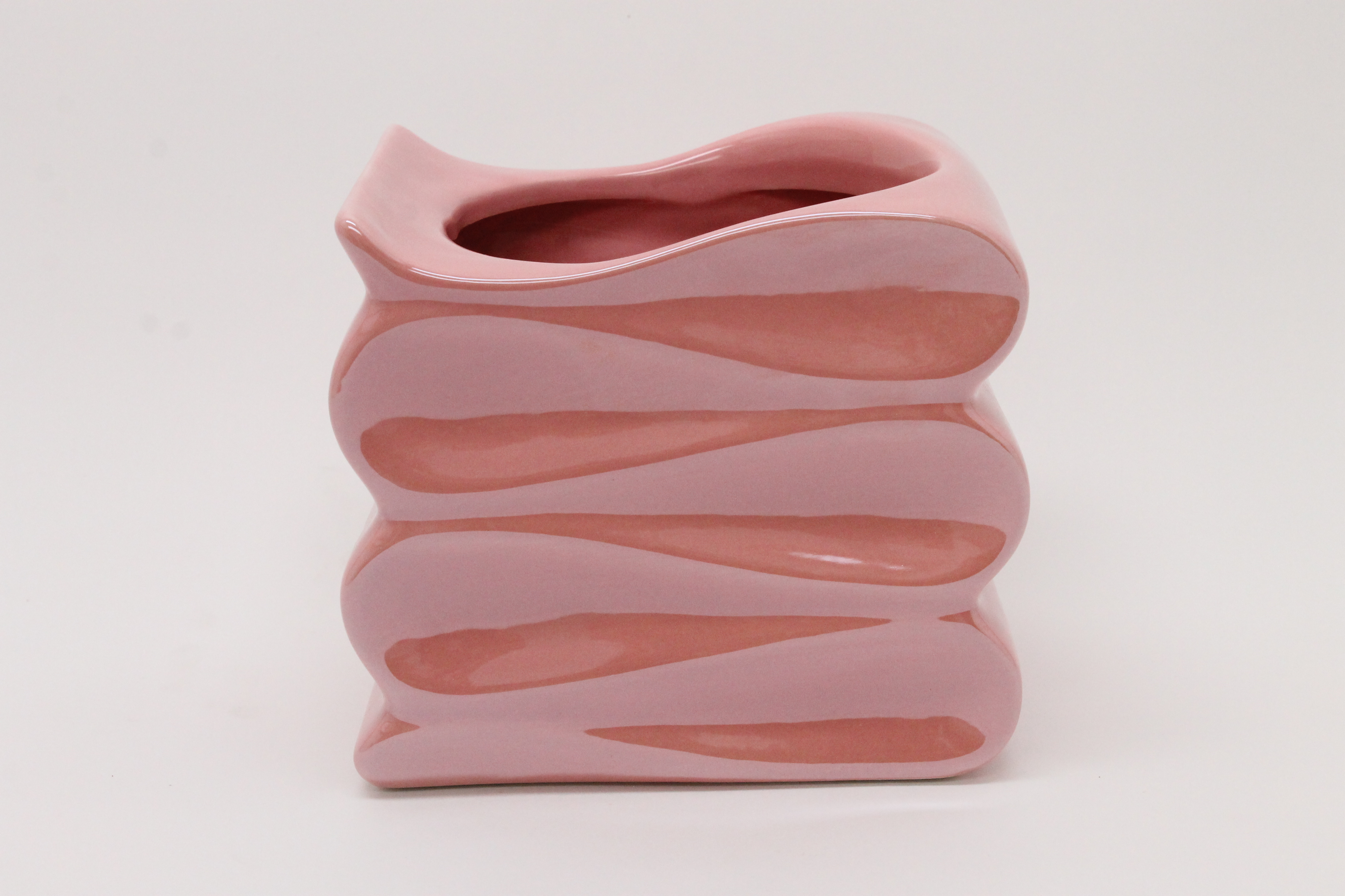 J Wave pot pearl pink ES12 Ø11,5 H10,8