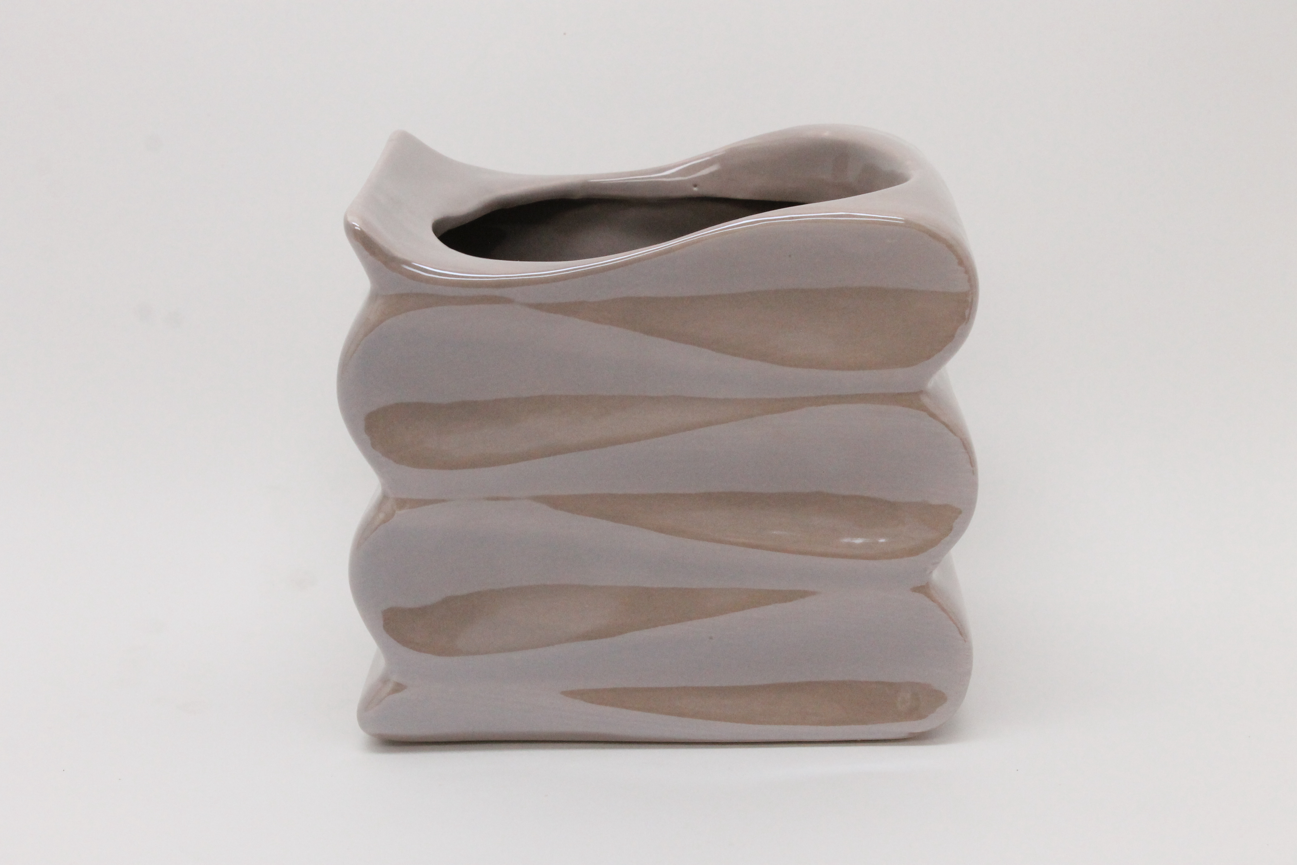 J Wave pot pearl grey ES12 Ø11,5 H10,8