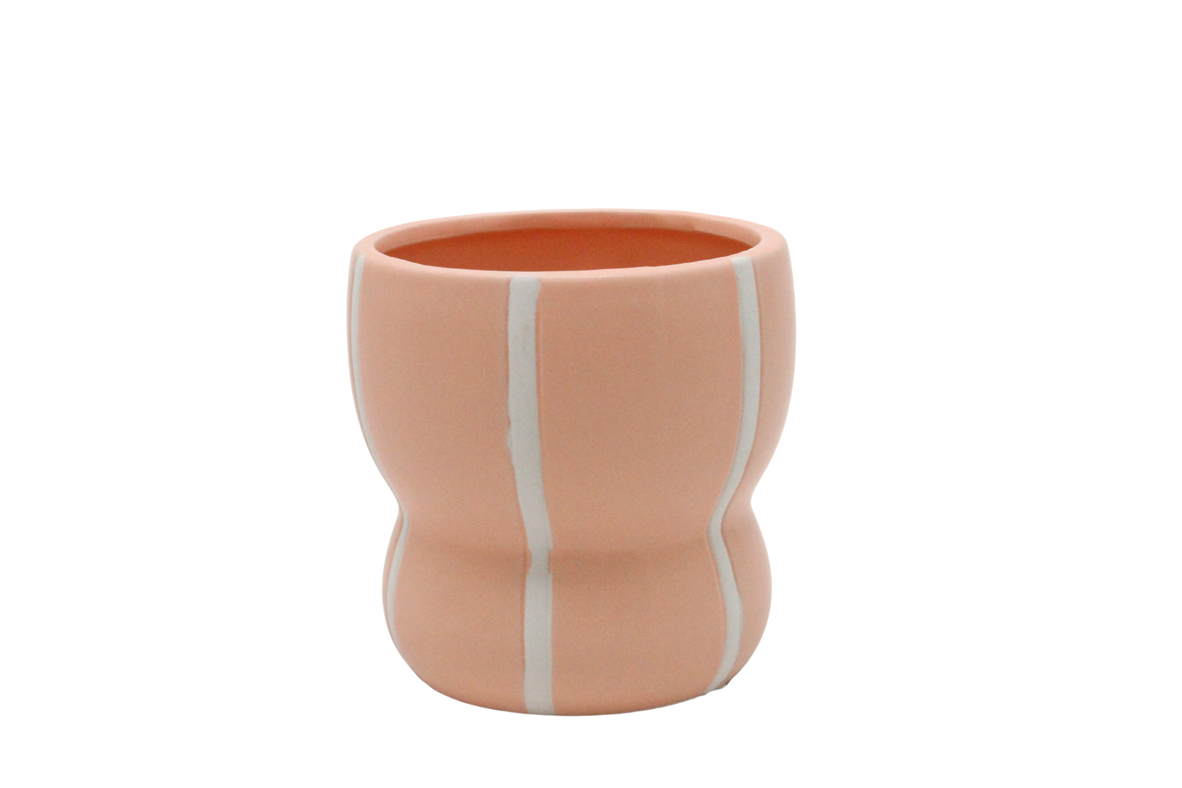 J  Ceramic pot Lola ES9 Ø10,5 H10,5 Orange