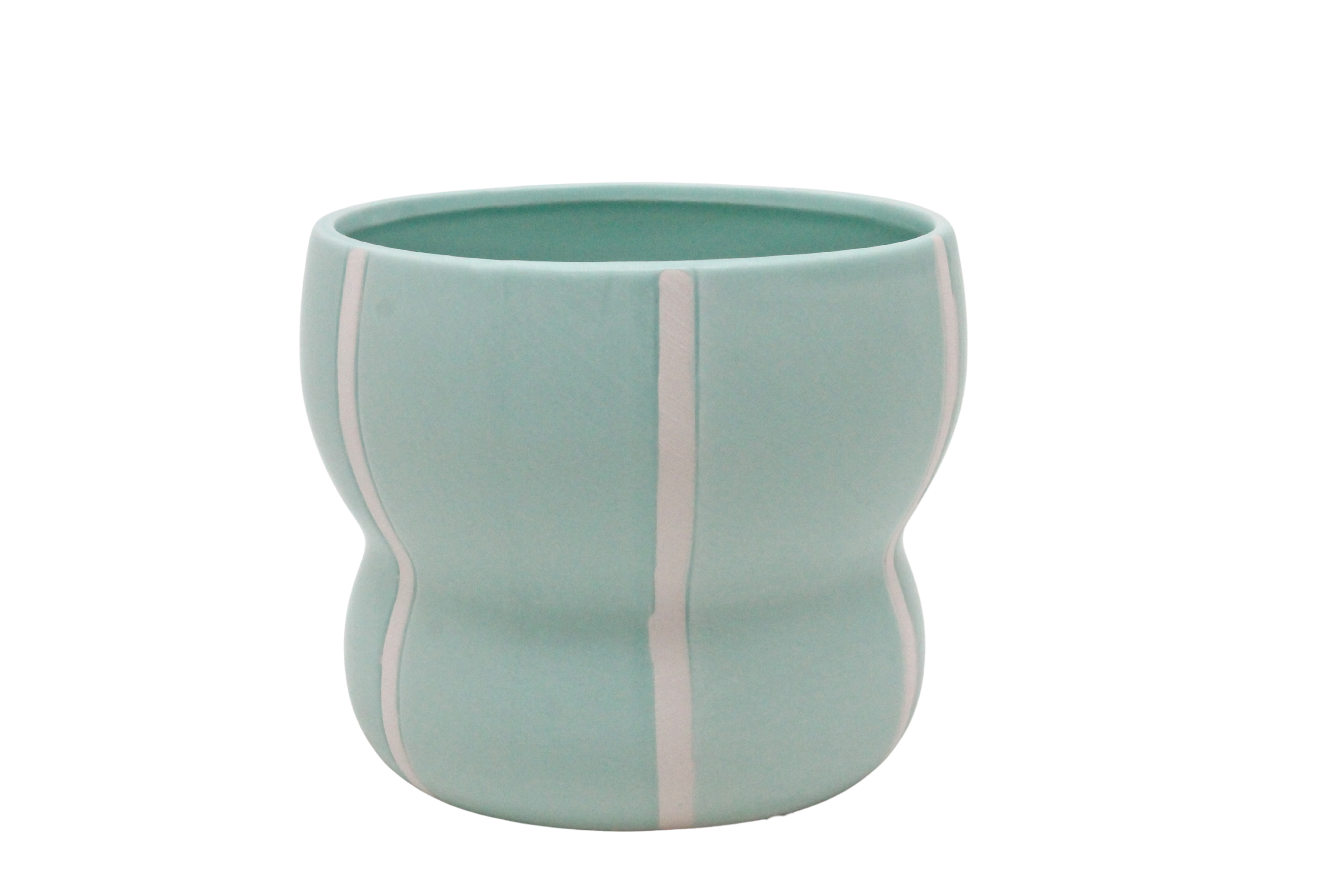 J Ceramic pot Lola ES14 Ø15,5 H13 green