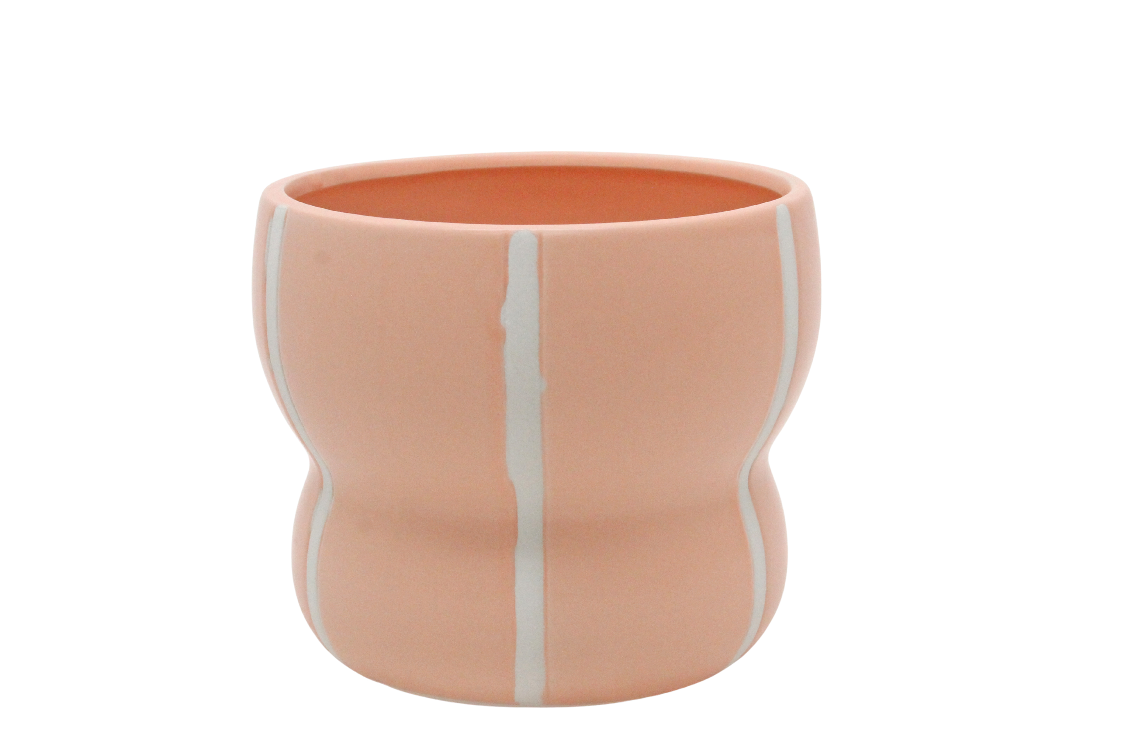 J Ceramic pot Lola ES14 Ø15,5 H13 Orange