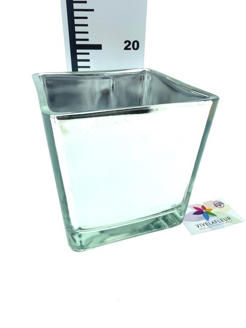 B Cube Silver h18x18x18cm