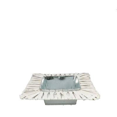 N Plateau square with white willow 25x25 (inner13,5x13,5) H7 B11