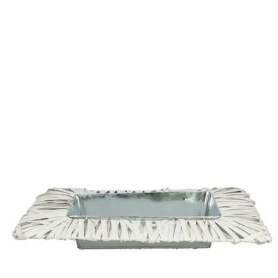 N Plateau rect. with white willow 40x26 (inner25,5x12) H7 B23x9c