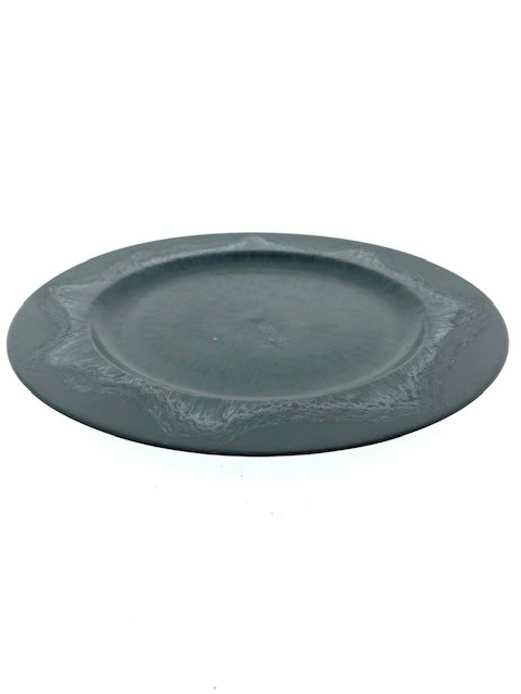 B Bright plate anthra h1,5 cm dia 28 cm