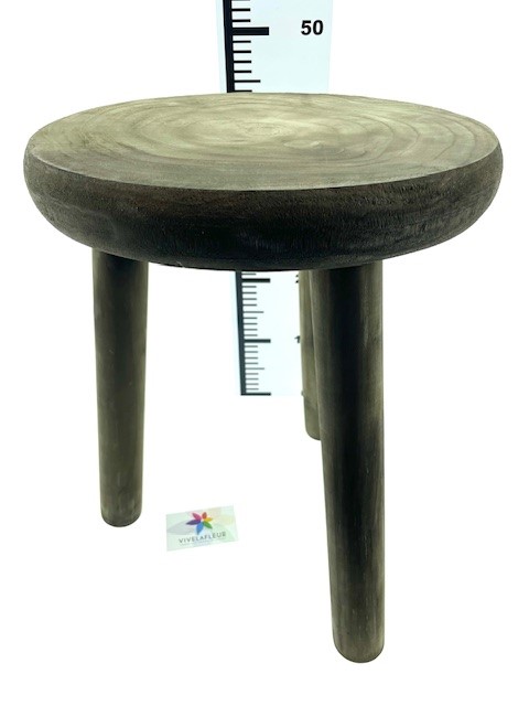 B Shaolin Stool brown h45 cm dia 35 cm