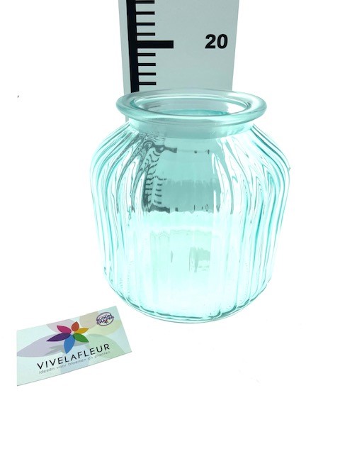 B Unit rib vase 3 mix colors H18 / D17cm