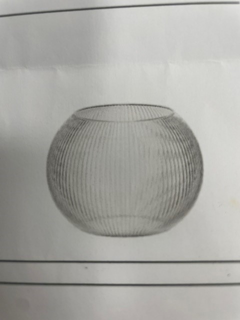 B Bolvaas optisch h16 cm d 19 cm