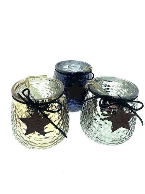 B Thealight ass 3 kleuren H10 / D9,5 cm