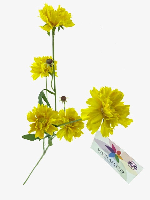 Summer flower geel L65cm