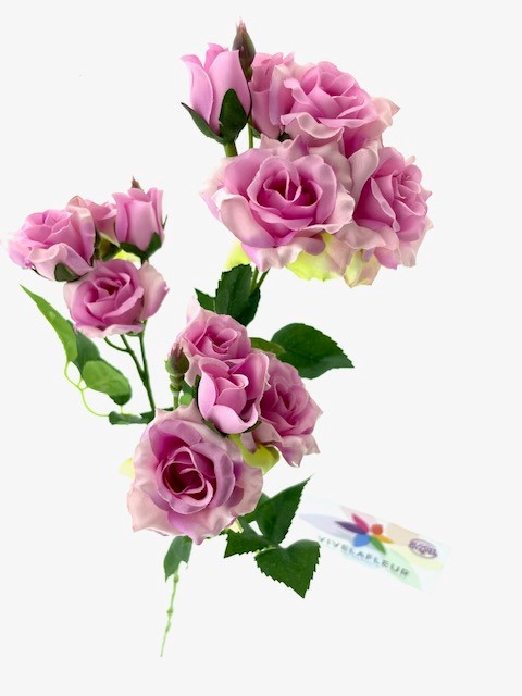 Spray Roses Roze L65cm
