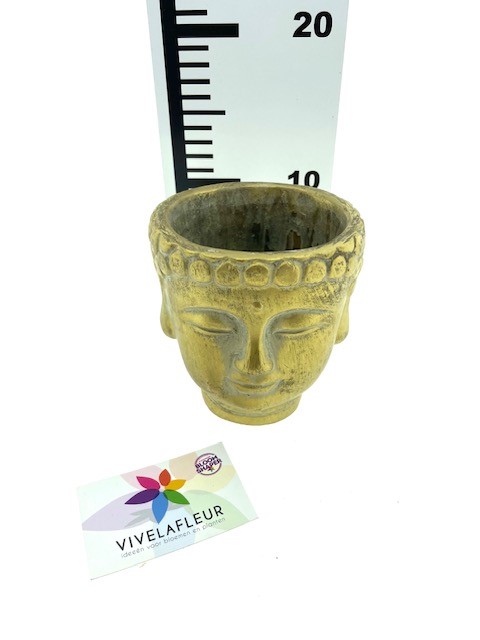 B Planter Budha mat gold H12,5 / D13cm