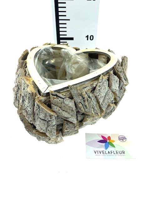 B Bark Pieces hart H11 / D27cm