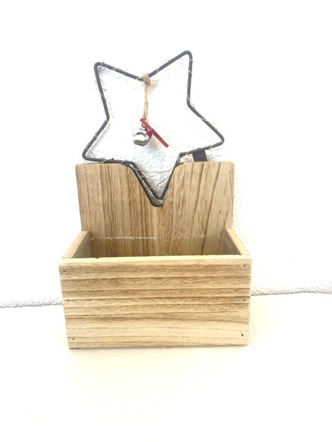 N wood with star +10 Led H24 B15