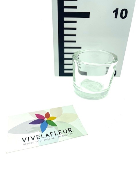 B Cilinder candle holder heavy H6cm / D6,5cm