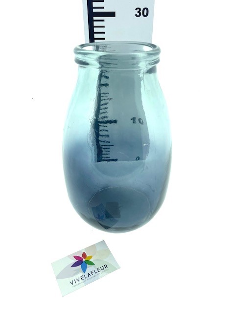 B Vaas recycl. cool grey h28 cm dia 18 cm
