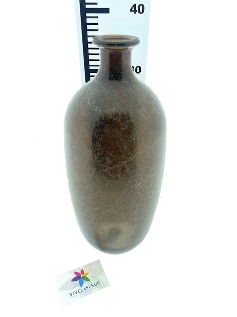 B Vaas recycl. dark brown h38 cm dia 16 cm