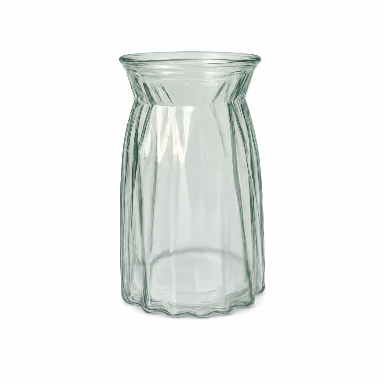 P Vaas Cleo glas Ø8,5xH15cm groen transparant 24 per doos