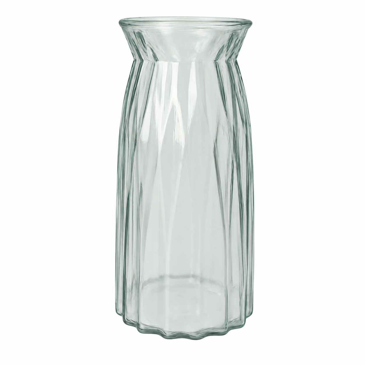 P Vaas Cleo glas Ø11xH20cm groen transparant 12 per doos