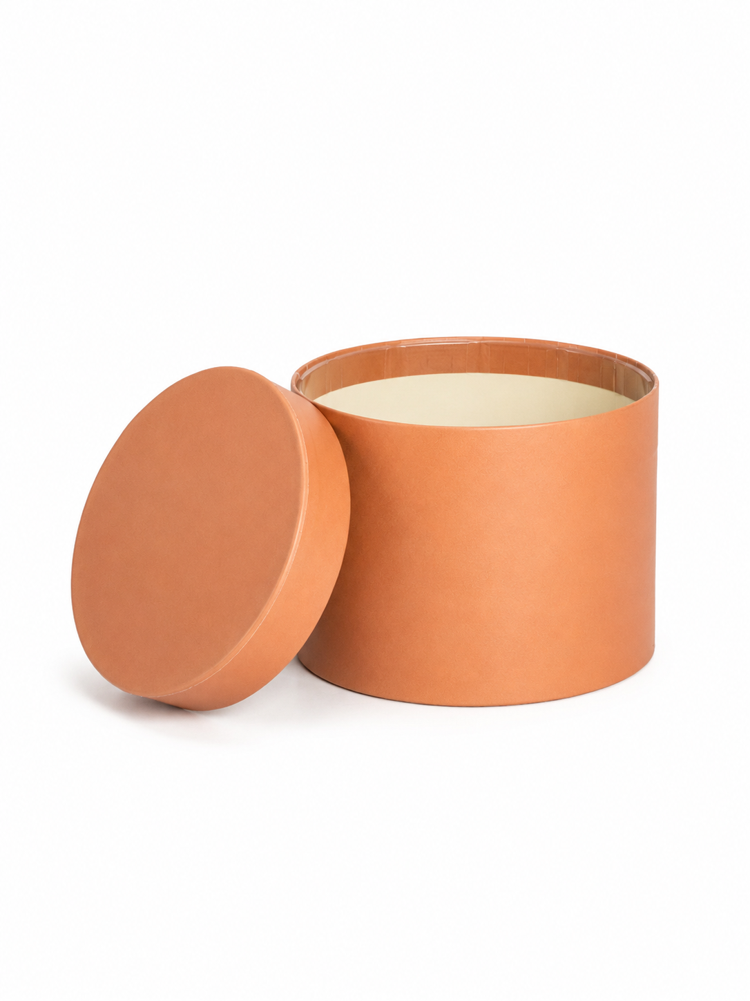 P Hoedendoos karton Ø14xH10cm mocha mousse