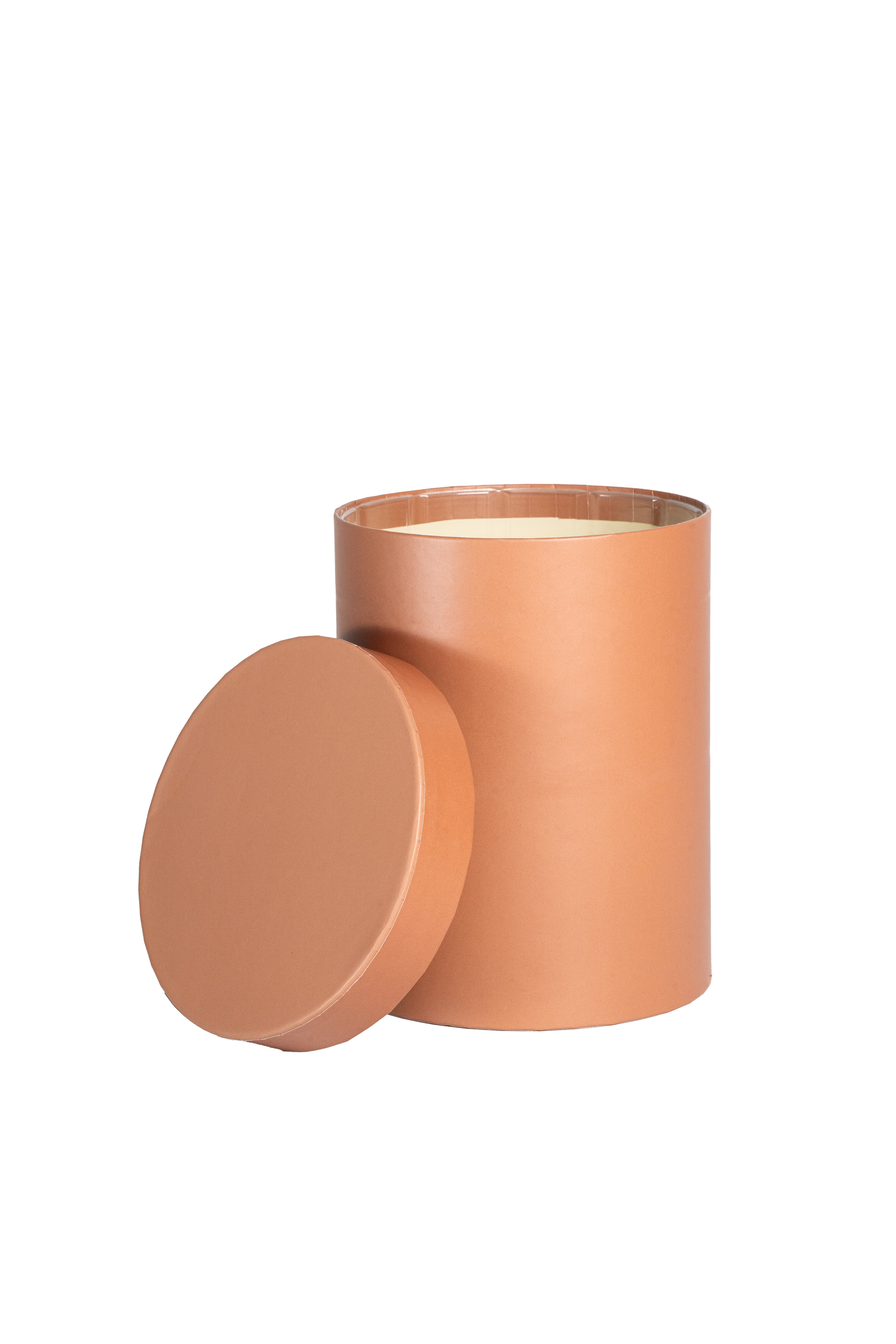 P Hoedendoos karton Ø13xH17cm mocha mousse